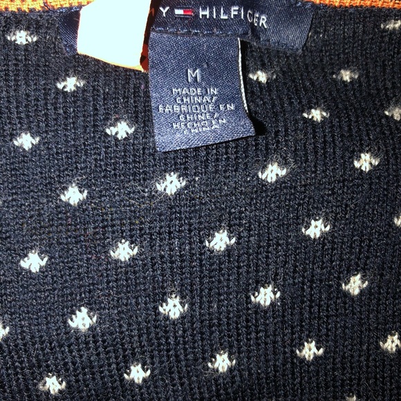 Tommy Hilfiger women’s cozy Cabincore drape wool cardigan sweater navy, Size S - Picture 4 of 5